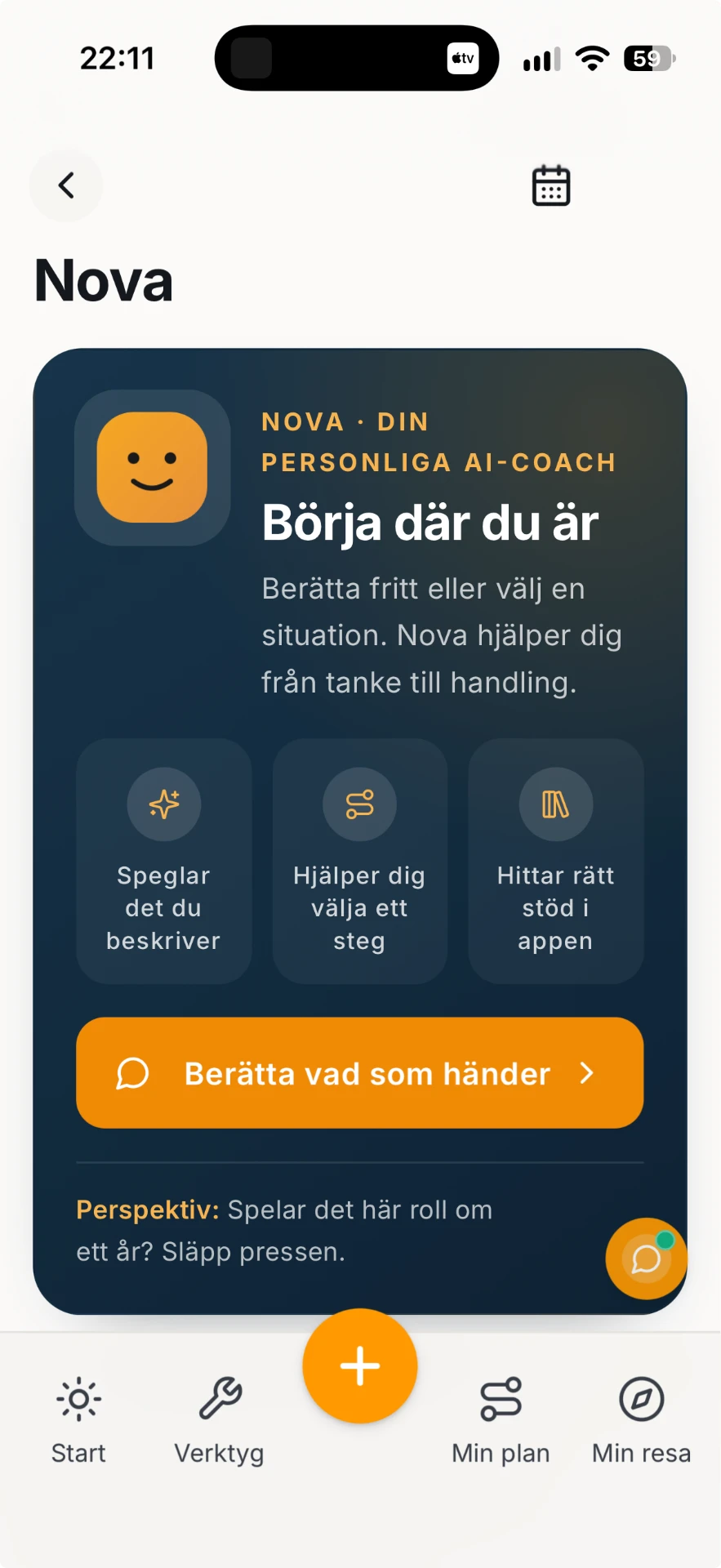 LeadMyself app skärmdump 2